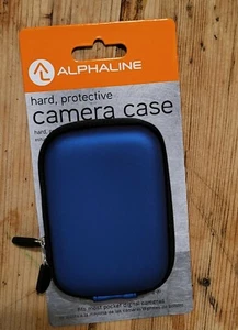 NEW! ALPHALINE Hard Protective Digital Camera Case Blue UNIVERSAL W/ Belt Loop - Picture 1 of 3