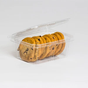 Inline Plastics 32 oz. Hinged Deli Container w/Tamper Resistant Strip, Pack 200 - Picture 1 of 1