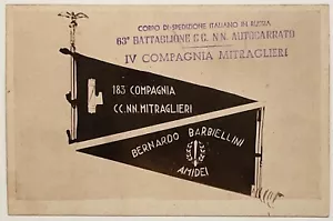 RUSSIA 63° BTG. CC.NN. 183rd COMPAGNIA MACHINE GUNNERI BARBELLINI POSTCARD MVSN - Picture 1 of 6