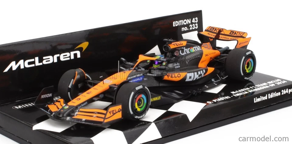 1:43 McLaren F1 MCL38 Oscar Piastri 2024 Imola GP - Edición Limitada Resina Mod... Foto 1 de 1