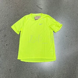 NWT Nike DD1534-702 Men Dri-Fit Rise 365 Running TrainingTop T-Shirt Volt Size S - Picture 1 of 10