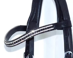 Cinta de Cejas de Cristal FSS NEGRA AZABACHE PLATA CLARA 5x Fila Ostentosa Curva Ostentosa Forma de U 🙂 - Imagen 1 de 2