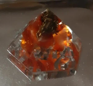 Piramide ORGONITE 2 CHAKRA CORNIOLA Energia Quarzo orgone ki wicca tower buster - Imagen 1 de 3