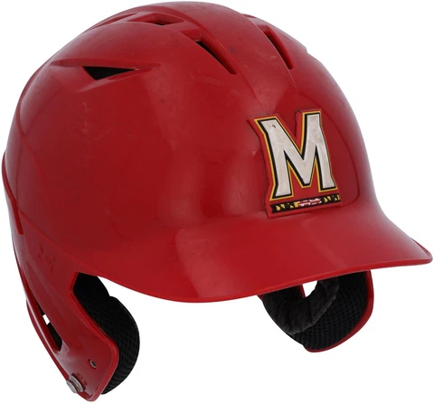 Maryland Terrapins Team-Issued Red Batting Helmet from the Baseball Cover