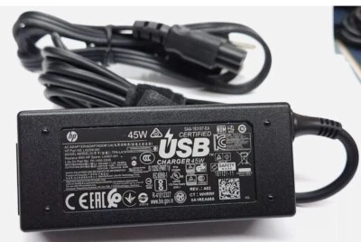 Genuine HP 45W USB-C Type-C Adapter Laptop Charger 45W, 15V, 3A - Image 1 of 2