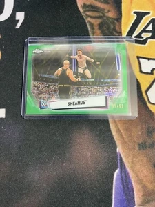2021 Topps Chrome WWE Sheamus Green Refractor /99 Variation - Picture 1 of 2