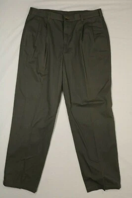 Pantalones para hombre Van Heusen verde caqui 34x32 usados en excelente estado Foto 1 de 4