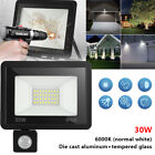 30W LED Floodlights PIR Motion Sensor Outdoor Garden Security Lights Waterproof
