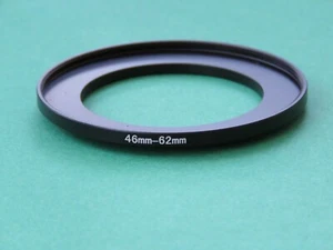 46mm-62mm Stepping Step Up Male-Female Filter Ring Adapter 46mm-62mm - Picture 1 of 2