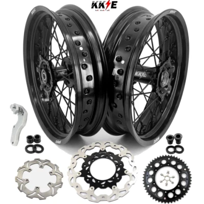 KKE 3.5/4.25 Supermoto Wheels For SUZUKI DRZ400 DRZ400E DRZ400S 2000-2024 Disc - Imagem 1 de 4