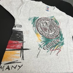 Vintage Adidas Deutscher Fussball-bund World Cup 94 T Shirt Germany Soccer Med - Picture 1 of 18