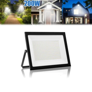 200W LED Flood Light Garden Outdoor Lamp Yard Waterproof Spotlight Fixtures - Picture 1 of 9