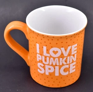Taza de café I Love Pumkin Spice Pumpkin Spice otoño naranja 16 onzas - Imagen 1 de 6