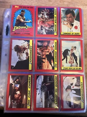 Indiana Jones And The Temple Of Doom Topps Cards 85 Out Of 88 And Sticker Cards - Image 1 of 4