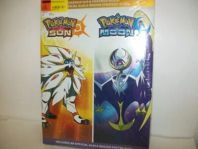  Pokemon Sun & Moon OFFICIAL ALOLA REGION STRATEGY GUIDE With Poster New - Image 1 of 2