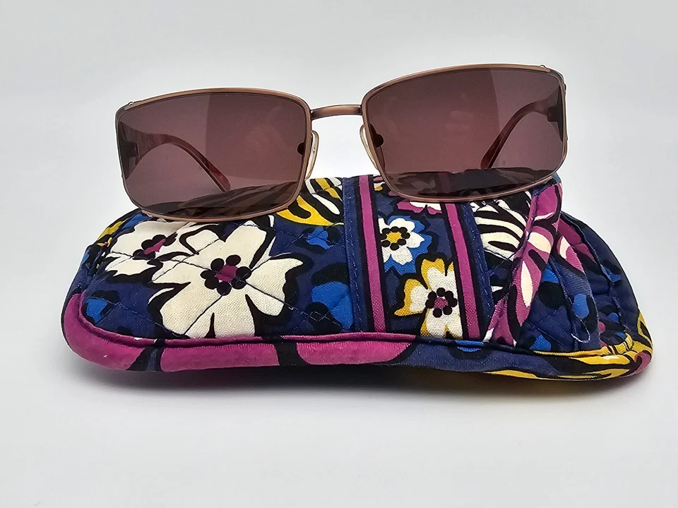 Vera Bradley Julia Carnaby 030 Bronze Rhinestone Frame Brown Lens Sunglasses - Image 1 of 4
