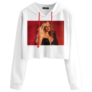 Cardi B - Film Poster Crop Hoodie (ausverkauft!) Größe Large. Offizieller Merch WAP - Bild 1 von 4