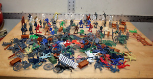 Huge Mix Lot of Military Civil War Soldiers, Cannons, Horses, and Fences