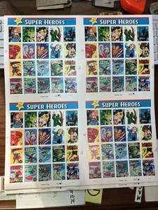 RARE!!!! 2006 Marvel Comics Super Heroes U.S. Stamp PRESS Sheet 39 Cent Stamps - Picture 1 of 4
