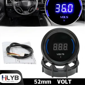 2" 52MM UNIVERSAL VOLTMETER VOLTAGE GAUGE CAR DIGITAL METER LED DISPLAY 0-35V - Picture 1 of 18