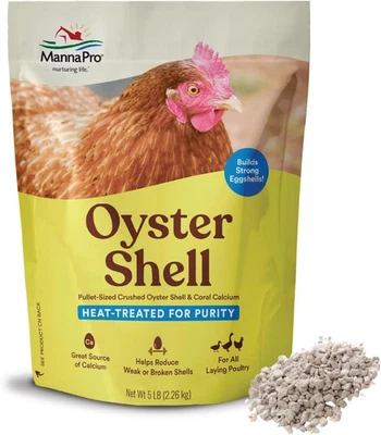 Crushed Oyster Shell for Chickens Calcium Supplement for Laying Hens 5-lb bag - Image 1 of 4