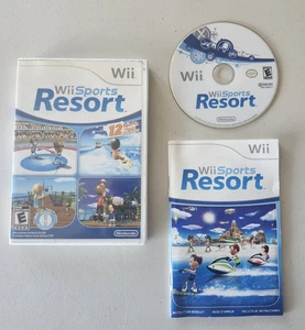 Wii Sports Resort (Nintendo Wii, 2009) CIB completo di scatola con manuale - Foto 1 di 7