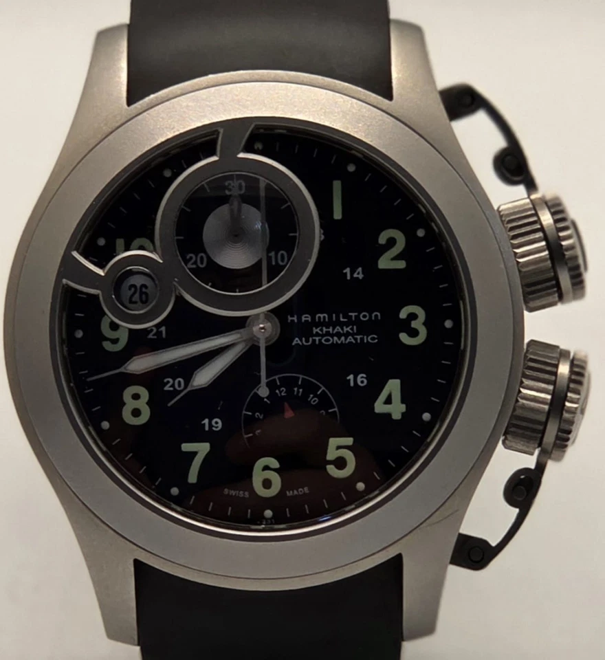 Rare Hamilton Khaki Frogman Titanium Automatic Swiss Watch - Image 1 of 4