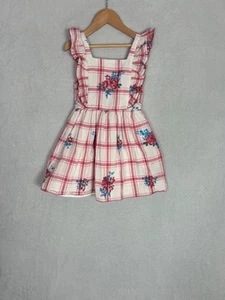 Polo Ralph Lauren, rot kariertes Trägerkleid für Mädchen, Größe 4 Y - brandneu - Bild 1 von 10