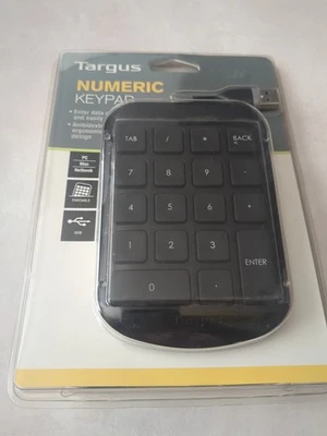 TARGUS AKP10US NUMERIC KEYPAD USB WIRED QUICK DATA ENTRY PC MAC NOTEBOOK SEALED! - Image 1 of 3