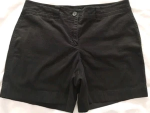 PANTALONES CORTOS CHINOS CLÁSICOS ELÁSTICOS DE GOLF NEGROS DEPORTIVOS JONES NEW YORK USADOS EN EXCELENTE ESTADO PARA MUJER 12 - Imagen 1 de 15