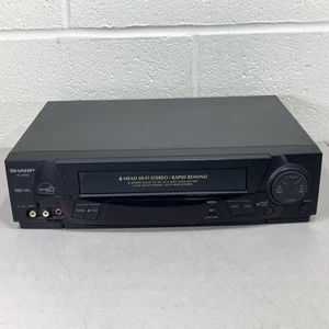 Reproductor VCR Sharp 4 cabezales modelo VC-H812U - sin control remoto - placa frontal agrietada - Imagen 1 de 12