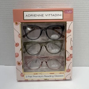 Adrienne Vittadini 3 Paar Premium Lesebrillen +1,50 - Bild 1 von 3