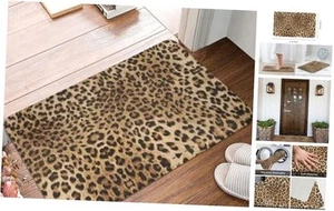 Bathrooom Rug 20"x31.5" Cheetah Print Bath Mat One Size Leopard Print Brown - Picture 1 of 8