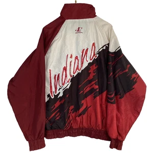 Chaqueta cortavientos vintage Indiana Hoosiers logotipo atlético Splash grande años 90 NCAA - Imagen 1 de 4