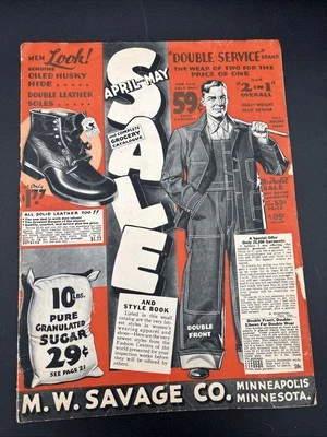 MW Savage WW2 Era Mail Order Catalog Minneapolis Clothes Household Food Etc - Image 1 of 4