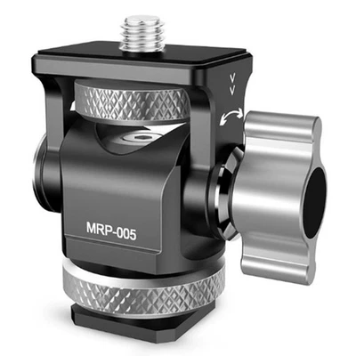 Aluminum Alloy Adjustable Snail Head Tripod Head Cold Shoe Adapter PTZ7809 - Image 1 of 4