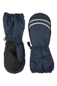 Mountain Warehouse Kids Long Cuff Snow Mittens Fleece Lined Elasticated Wrist - Picture 1 of 24
