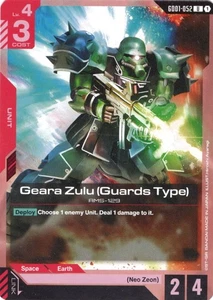 Geara Zulu (Guards Type) Uncommon Newtype Rising GD01-052 NM - Picture 1 of 1