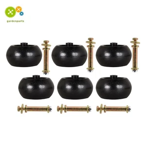 Paquete de 6 ruedas de cubierta anti cuero cabelludo con kit para cortacésped Exmark 103-3168 103-7263 1-603299 - Imagen 1 de 11