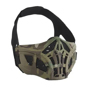 Tactical Half Face Protector Mask Breathable Mesh Masks Cosplay Halloween Acc u - Picture 1 of 20