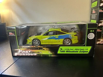 Racing Champions 1995 Mitsubishi Eclipse Fast and Furious 1:18 Diecast - Image 1 of 4