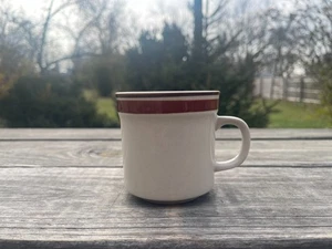 Tazza Vintage Collezione Regenay Designer Marrone Crema con Righe Gres Giappone - Foto 1 di 6