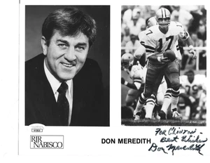 Autographed Don Meredith photo HOF JSA Certified - Picture 1 of 1