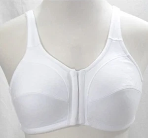 NEW Comfort Choice 40B MicroFiber Ivory Front Close Wireless Bra #92489 - Foto 1 di 3