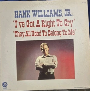 Hank Williams Jr. - I've Got A Right To Cry - 1971 Vinyl LP Club Edition Cleaned - Picture 1 of 4