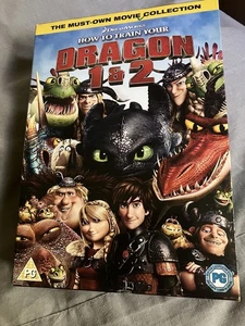 How To Train Your Dragon 1 & 2 (2-DIsc Box Set) [DVD, 2018] - Picture 1 of 20