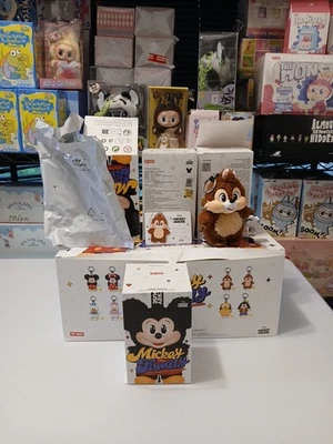 CHIP Confirmed Mickey And Friends Plush Labubu With Key Ring Authentic Popmart  - Image 1 of 4