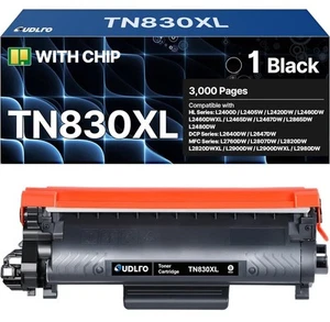 TN830XL TN830 XL Toner Cartridge Compatible Replacement For Brother Black 09/26 - Picture 1 of 7