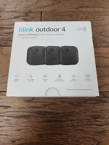 Blink Outdoor 4 (4th Gen) 3 Camera Wireless HD Home Security System Kit NEW - Picture 1 of 9
