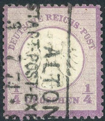 GERMANY 1872 USED #1, IMPERIAL EAGLE WITH SMALL SHIELD !! H169 - Image 1 of 2